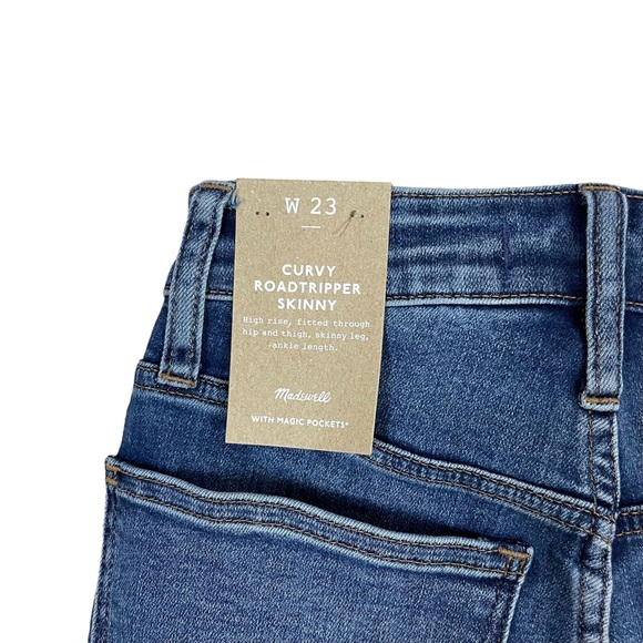 Madewell Curvy Roadtripper Authentic Skinny Jeans in Roselawn Wash Size 23 - Picture 9 of 9